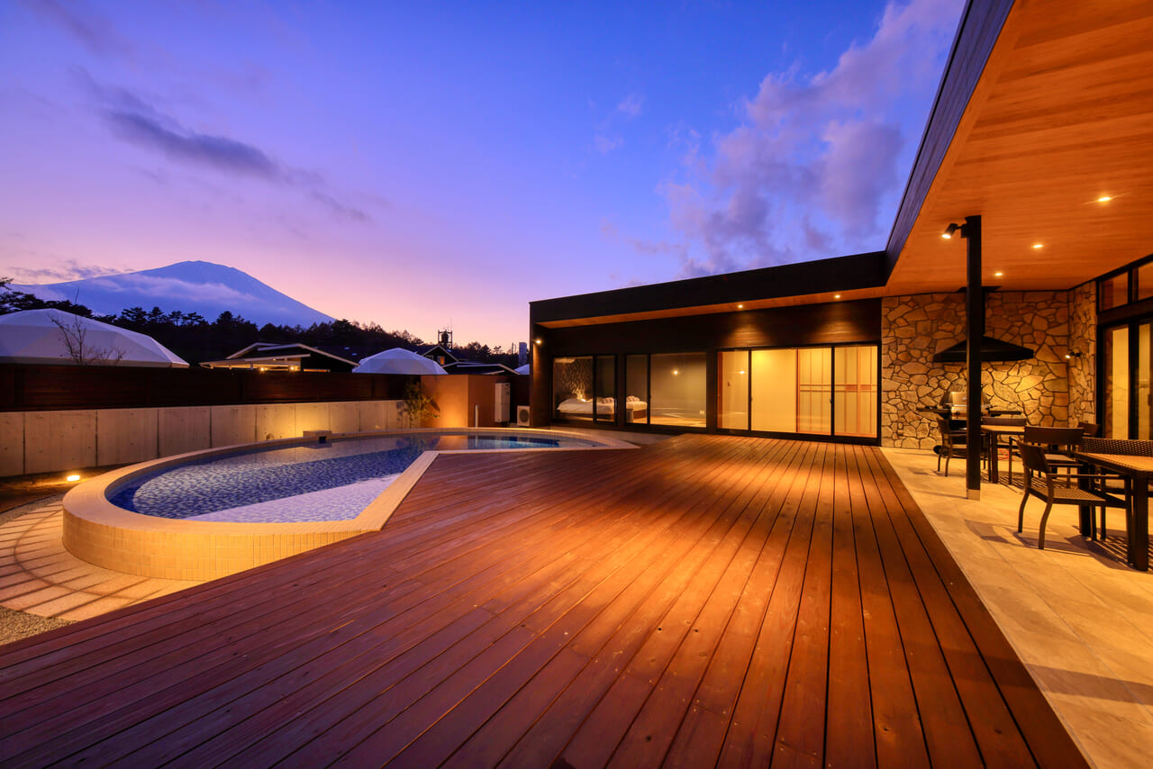 富士山を望むロケーション
