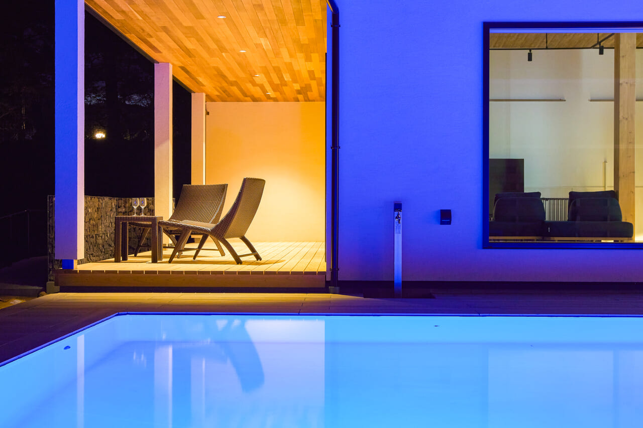 プライベートプールを備えた非日常空間