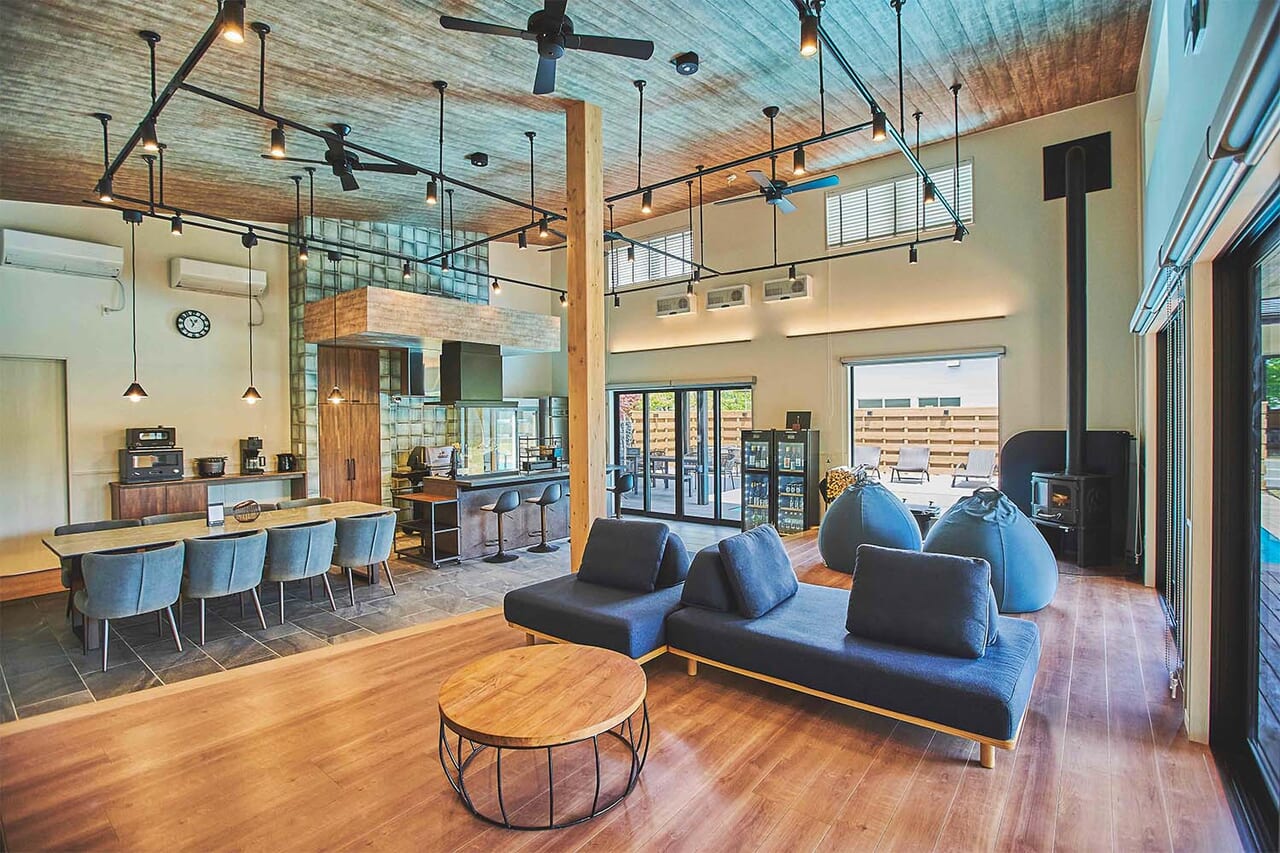 175㎡の広さを誇るヴィラは大人数でもゆったりと