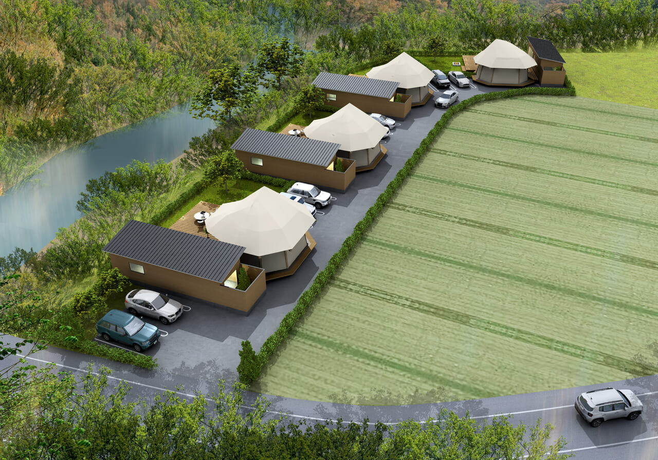 悪天候でも安心のお食事スペース